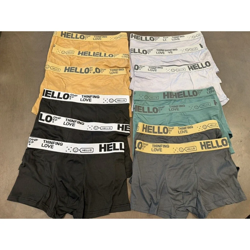 12 pack Men's Breathable Boxer Briefs Airflow Anti Medium Multicolor NEW